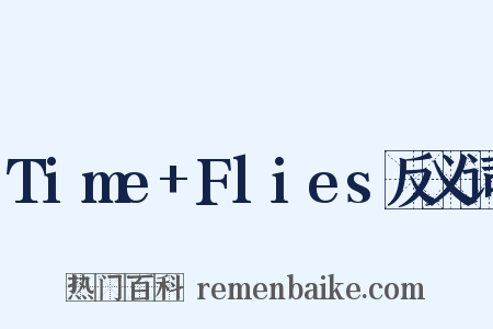 Time+Flies反义词是什么意思的图片